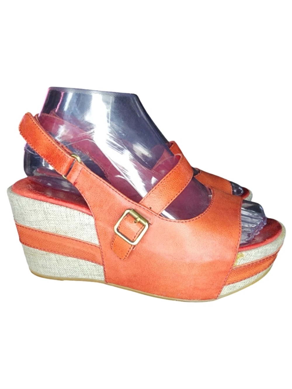 Antelope Peep Toe Wddge Sandals, Womens 37 EU (6-6.5 US)